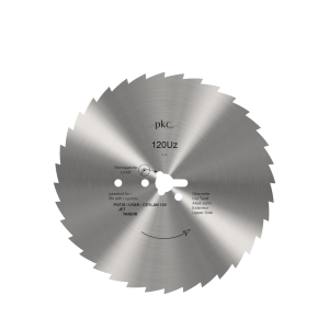 Universeel cirkelvormig mes voor döner-/gyro-messen, Ø 120 mm – PREMIUM gekarteld