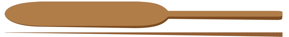 Pizza/Pide/Lahmacun-schiller, 24 × 80 × 40 cm, handschiller, beukenhout - Afbeelding 2