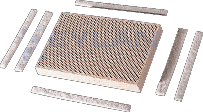 POTIS branderplaat met afdichtstrip – 130 × 92 mm – 6 stuks – 110 g