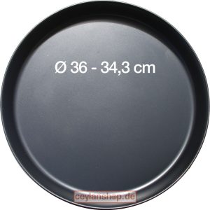 Pizzaplaat, geblauwd staal Ø 36 (34) cm x 2,5 cm Speciale aanbieding
