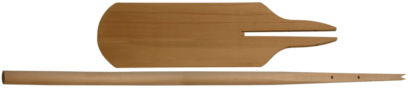 Pizza/Pide/Lahmacun-schep, 22 × 75 × 90 cm, beukenhout, bakschep met handvat - Afbeelding 2