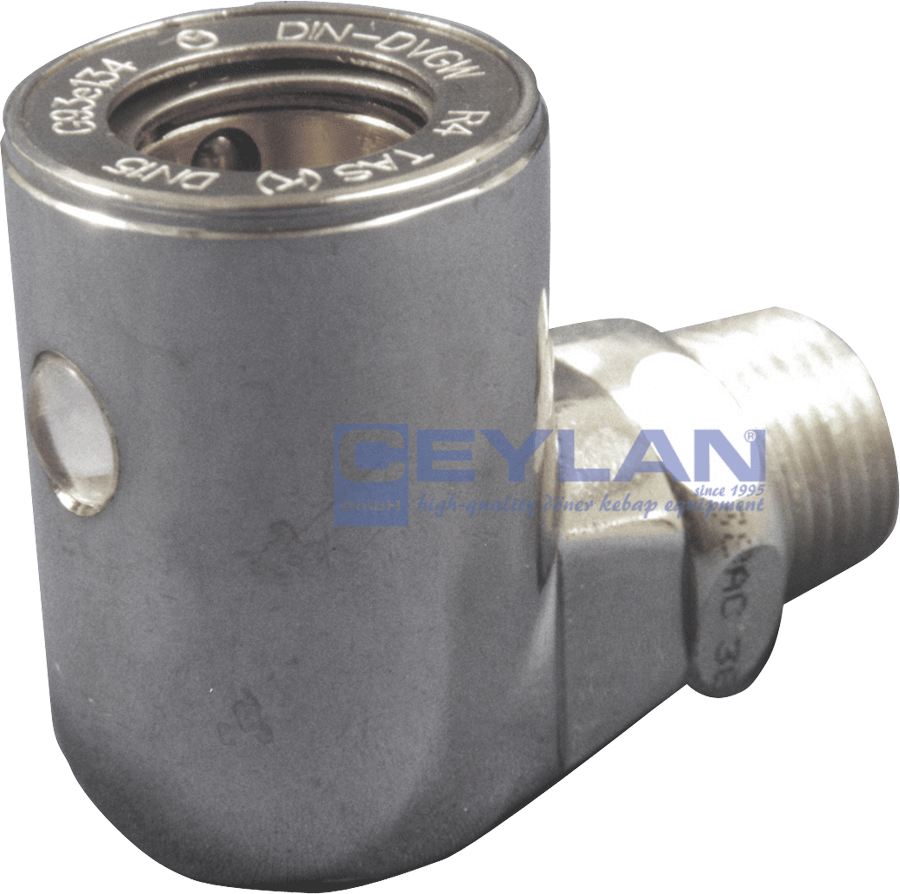 Aardgasaansluiting/veiligheidsgasaansluiting 1/2"