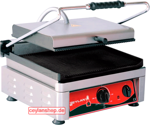 CEYLAN Contactgrill KG 2735-E – geribbeld boven & onder – 2,5 kW – 230 V – voor dönerbrood