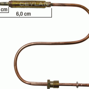 Gurden thermokoppel met schroefdraad voor kebabgrill, lengte 32 cm