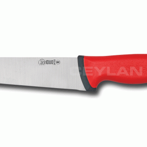 Slagers-/keukenmes - 19 cm - PREMIUM Duo Rood