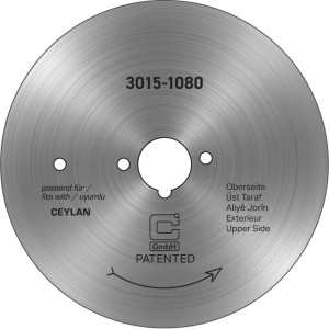 Speciale aanbieding: Circulair mes voor döner-/gyrosmessen, Ceylan Devran Ø 80 mm - glad