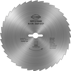 Circulair mes voor döner-/gyrosmessen F.Dick Tandir Ø 120mm - gekarteld - PREMIUM