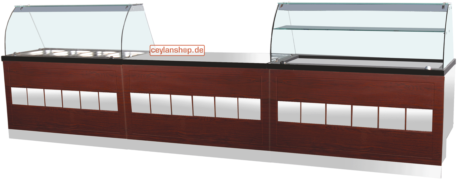 Saladette 2 m – 5 × 1/1 GN – Model SL-D-200-GW-BR – met granieten aanrechtblad – uitsluitend te koop in Noordrijn-Westfalen - Afbeelding 3