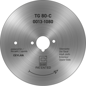 Origineel cirkelvormig mes Ø 80 mm – glad, geschikt voor alle Devran-, Heran- en Saran-modellen