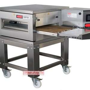 CEYLAN Elektrische transportbandoven / pizzaoven – 10 kW, hetelucht, 400 V, 30 pizza's per uur (Ø 30 cm)