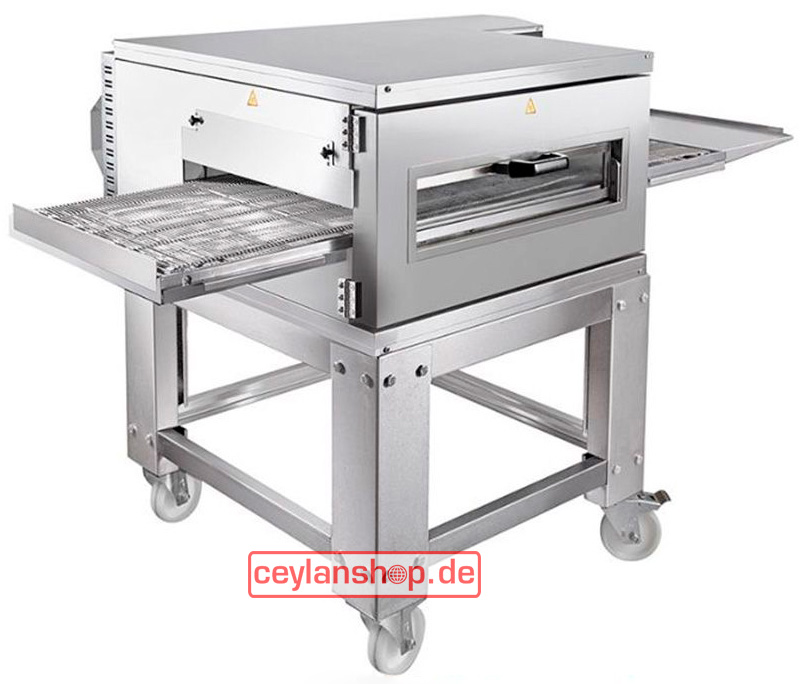 CEYLAN Elektrische transportbandoven / pizzaoven – 10 kW, hetelucht, 400 V, 30 pizza's per uur (Ø 30 cm) - Afbeelding 2