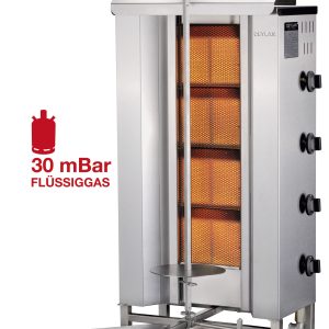 CEYLAN kebabgrill GO-D4 – propaan 30 mbar
