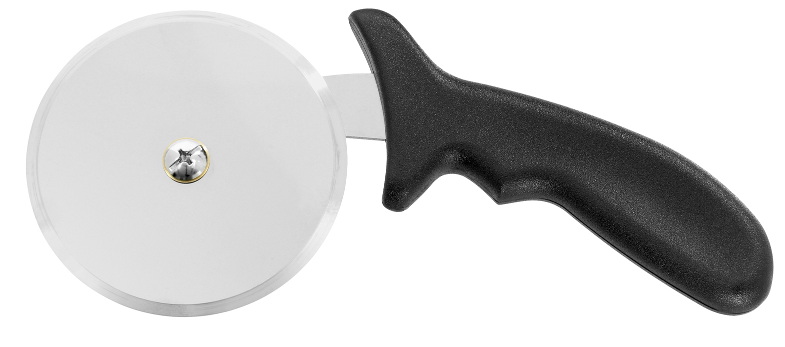 Pizzasnijder 100 mm met kunststof handvat voor pizza / Gladde pizzawiel 100 mm