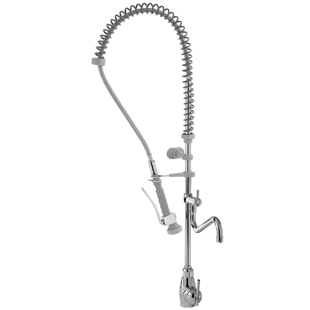 Sproeier en kraan met mengkraan, "Grote doorstroming"