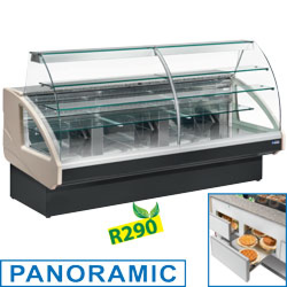 Gekoelde toonbank, statisch, ladesysteem, zonder reserve