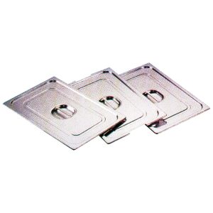 Deksel roestvrij staal met greep standaard 1/6