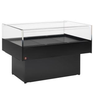 Panoramische zelfbedieningskoeltoonbank - ZWART