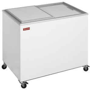 Flessenkoeler - kistmodel, 300 liter, dicht deksel, schuifbaar