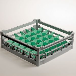 Korf 36 glazen Ø 73 mm, h130 mm, Polyprop.