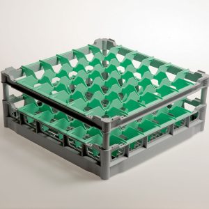 Korf 36 glazen Ø 73 mm, h165, Polyprop.