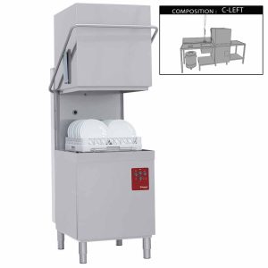 Doorschuifvaatwasser compleet, bestaande uit: