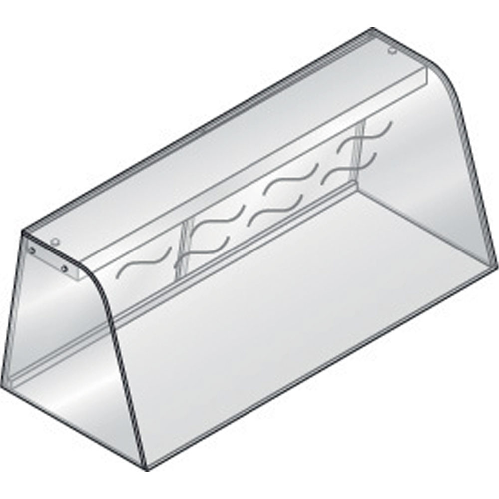 Display met verwarmingselementen (door weerstand) afgesloten met schuifdeuren