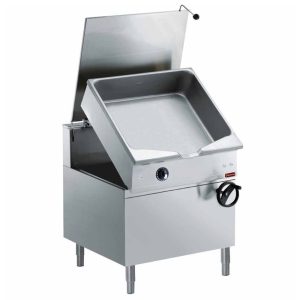 Autom. kantelbare gasbraadslee, "Duomat" bak 100 liter, op onderbouw