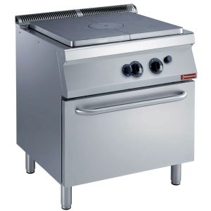 Fornuis gietijzeren plaat, gasoven GN 2/1