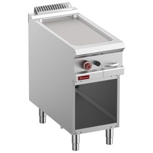 Geribbelde gasbakplaat, module 1/2, open onderbouw