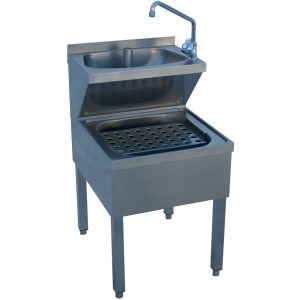 Gecombineerde handwasbak op steun