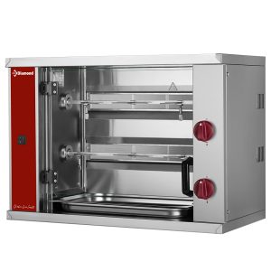 Gas-kippengrill, 2 spitten (6 kippen) KLEIN