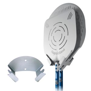 Geanodiseerde aluminium muurbevestiging, 2 uitsparingen