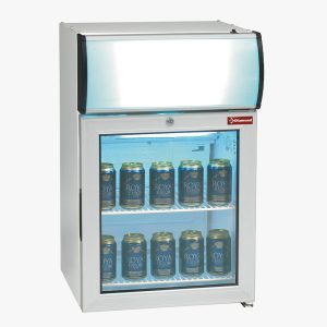 Display tafelmodel positieve temperatuur, 60 liter, met lichtbak