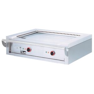 Elektrische "Teppanyaki" plaat, 2 zones (2x 5,85 kW), voor op tafel -Top-