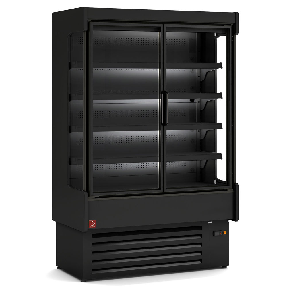 Geventileerd gekoeld wandelement, met unit, 3 draaideuren