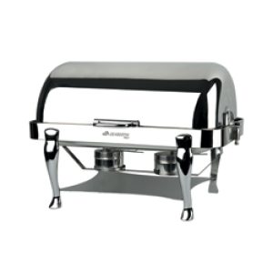 Set van twee verwarmde soepterrines au bain-marie, compleet met regelbare elektrische plaat.