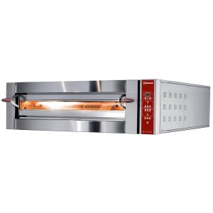 Elektrische oven, 1 kamer, 4 pizza's Ø 350 mm