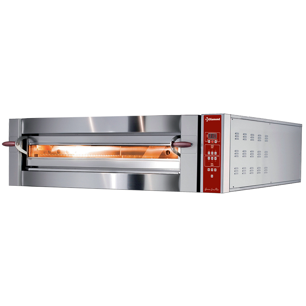 Elektrische oven, 1 kamer, 4 pizza's Ø 350 mm