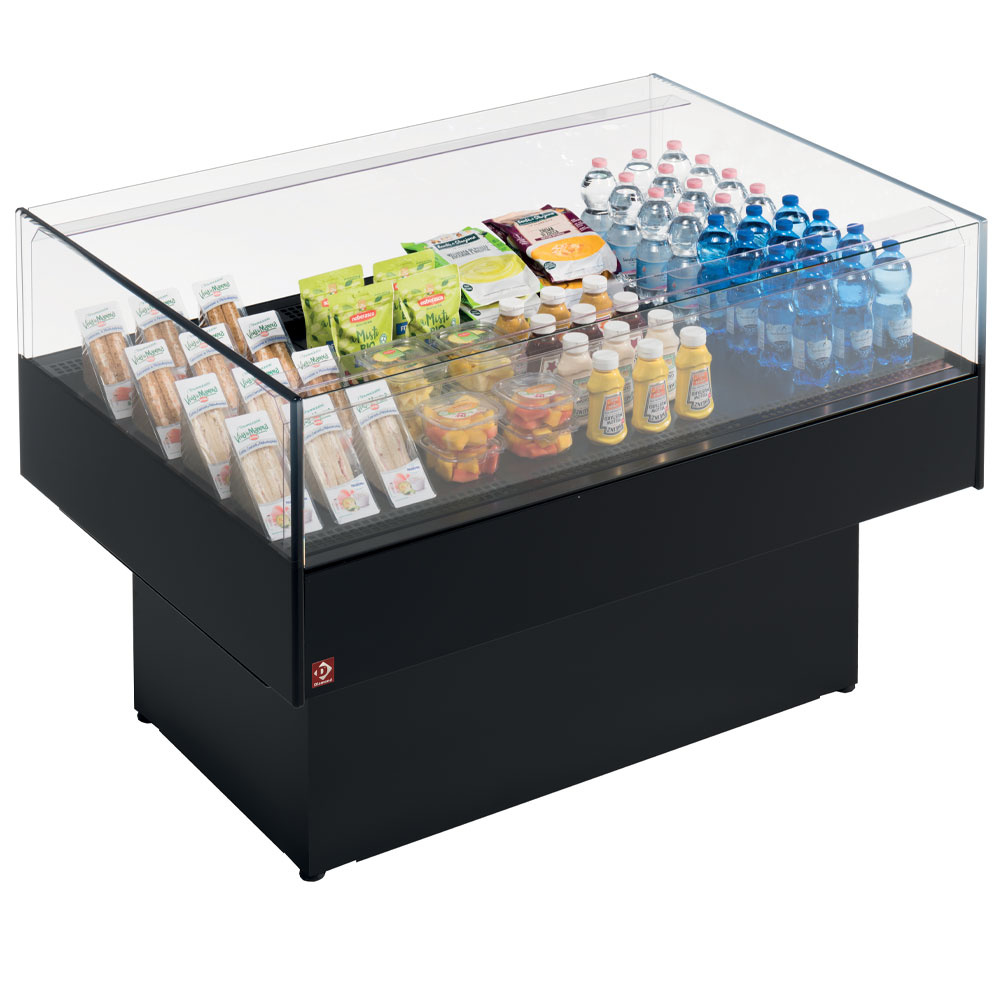 Panoramische zelfbedieningskoeltoonbank - ZWART - Afbeelding 2