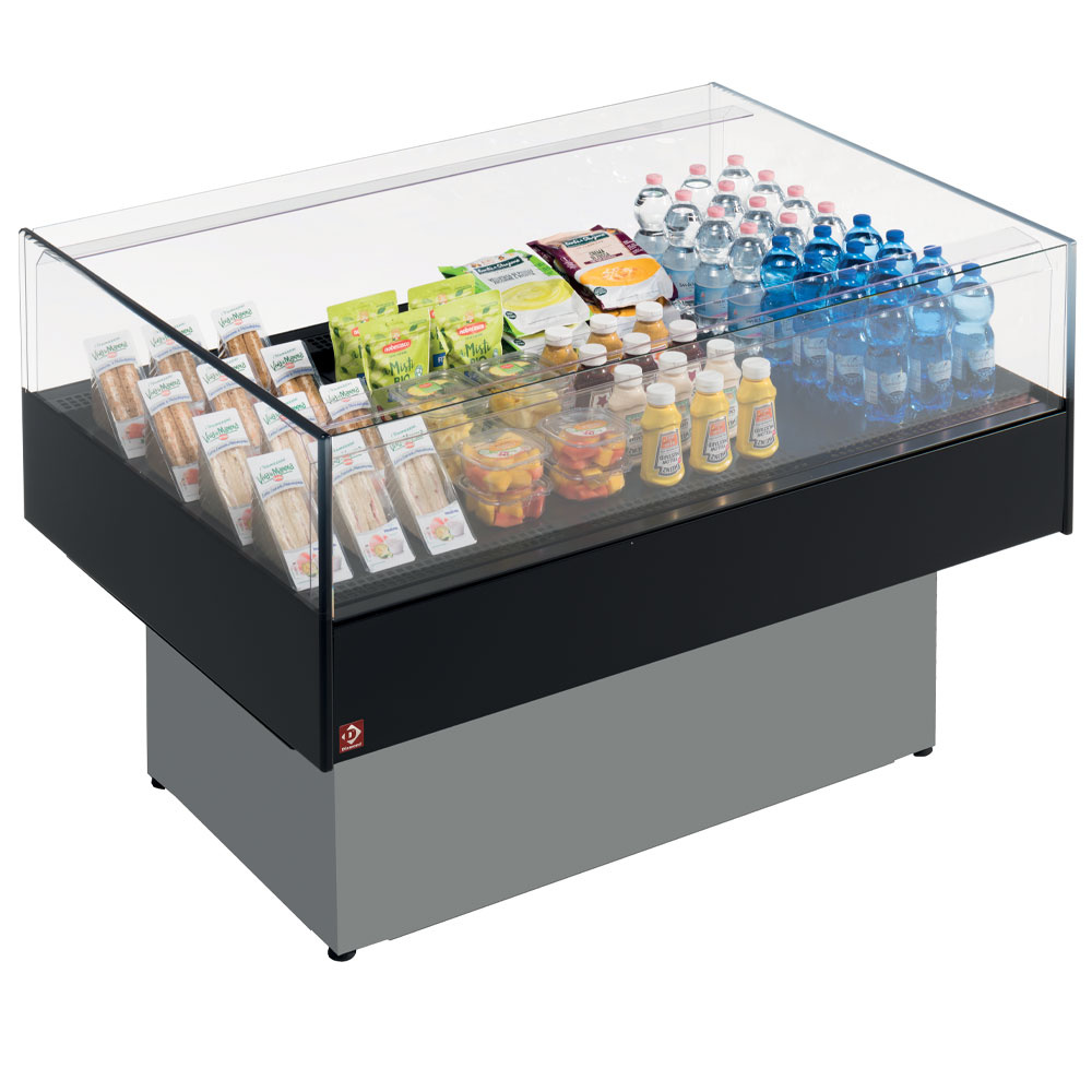 Panoramische zelfbedieningskoeltoonbank - GRIJS/ZWART - Afbeelding 2