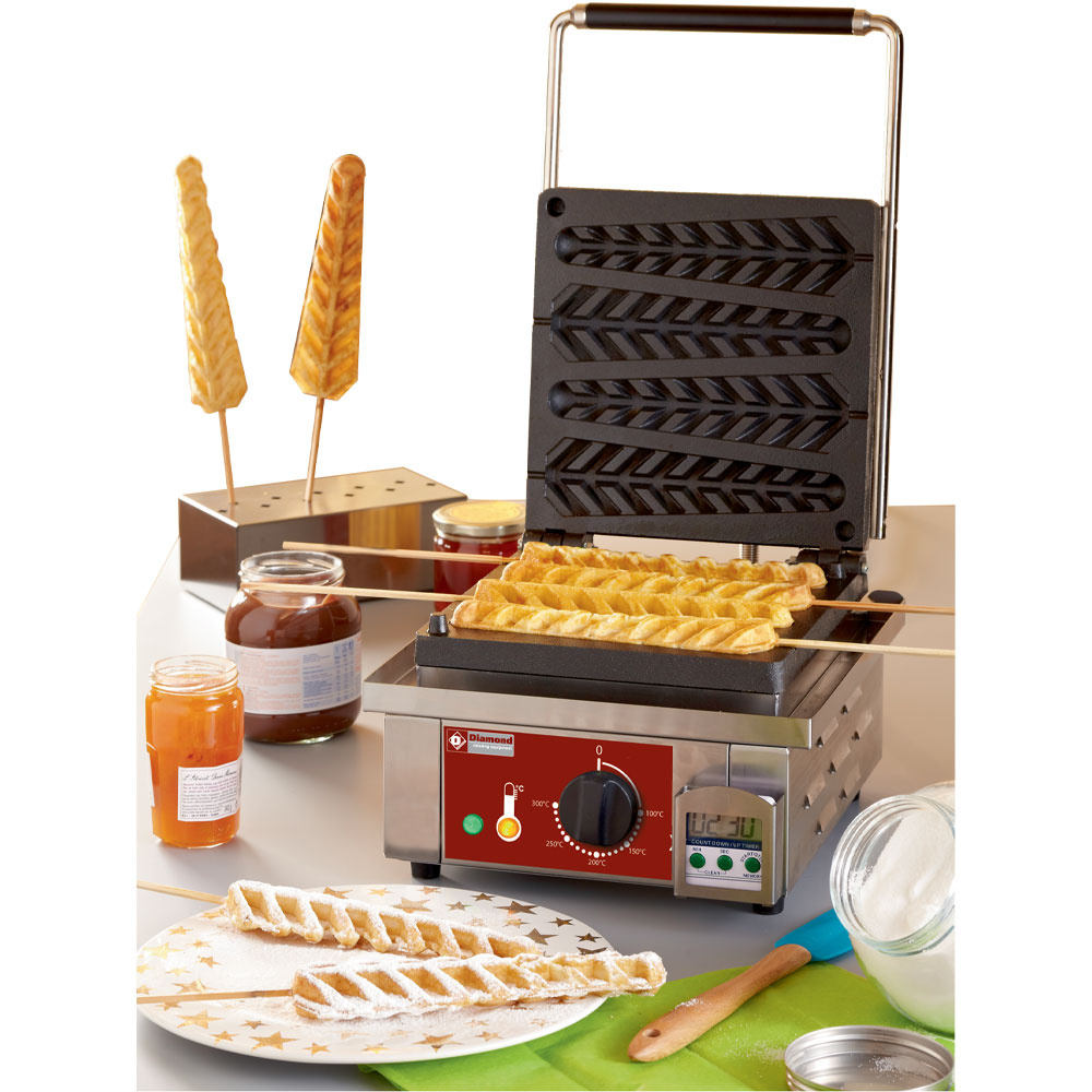 Elektrisch wafelijzer "Maïswafels", 4 st. + Timer - Afbeelding 2