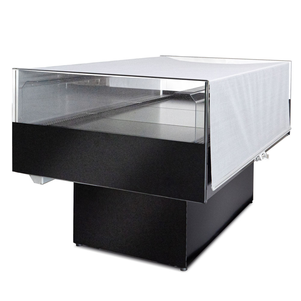 Panoramische zelfbedieningskoeltoonbank - ZWART - Afbeelding 4