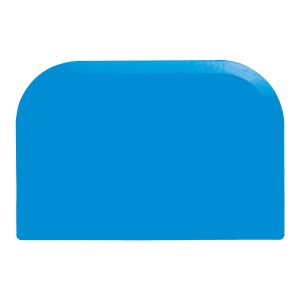 Deegschraper blauw, PP 151 x 102 x 1 mm
