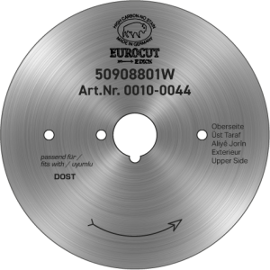 CEYLAN cirkelmes Ø 80 mm – glad | reservemes voor Dost, F. Dick & Eurocat döner- / gyrosmes – PREMIUM