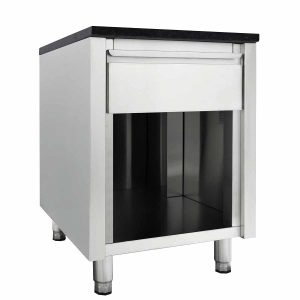 Kassatafel 800 met lade B:600 "zwart" alleen afhalen