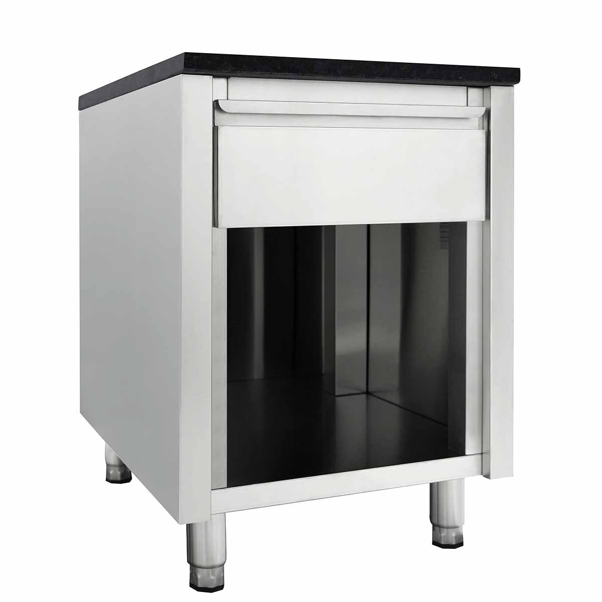 Kassatafel 800 met lade B:600 "zwart" alleen afhalen