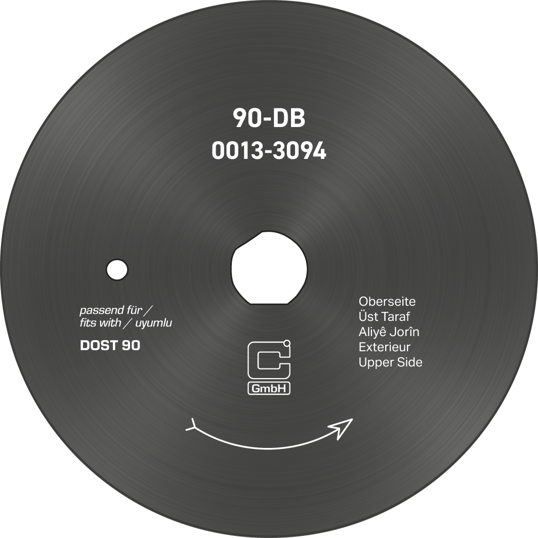 Cirkelmes voor döner- / gyrosmes Dost Ø 90 mm – PREMIUM