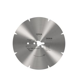 Rond mes voor döner / gyrosmes Tandir Ø 120 mm – PREMIUM inkeping