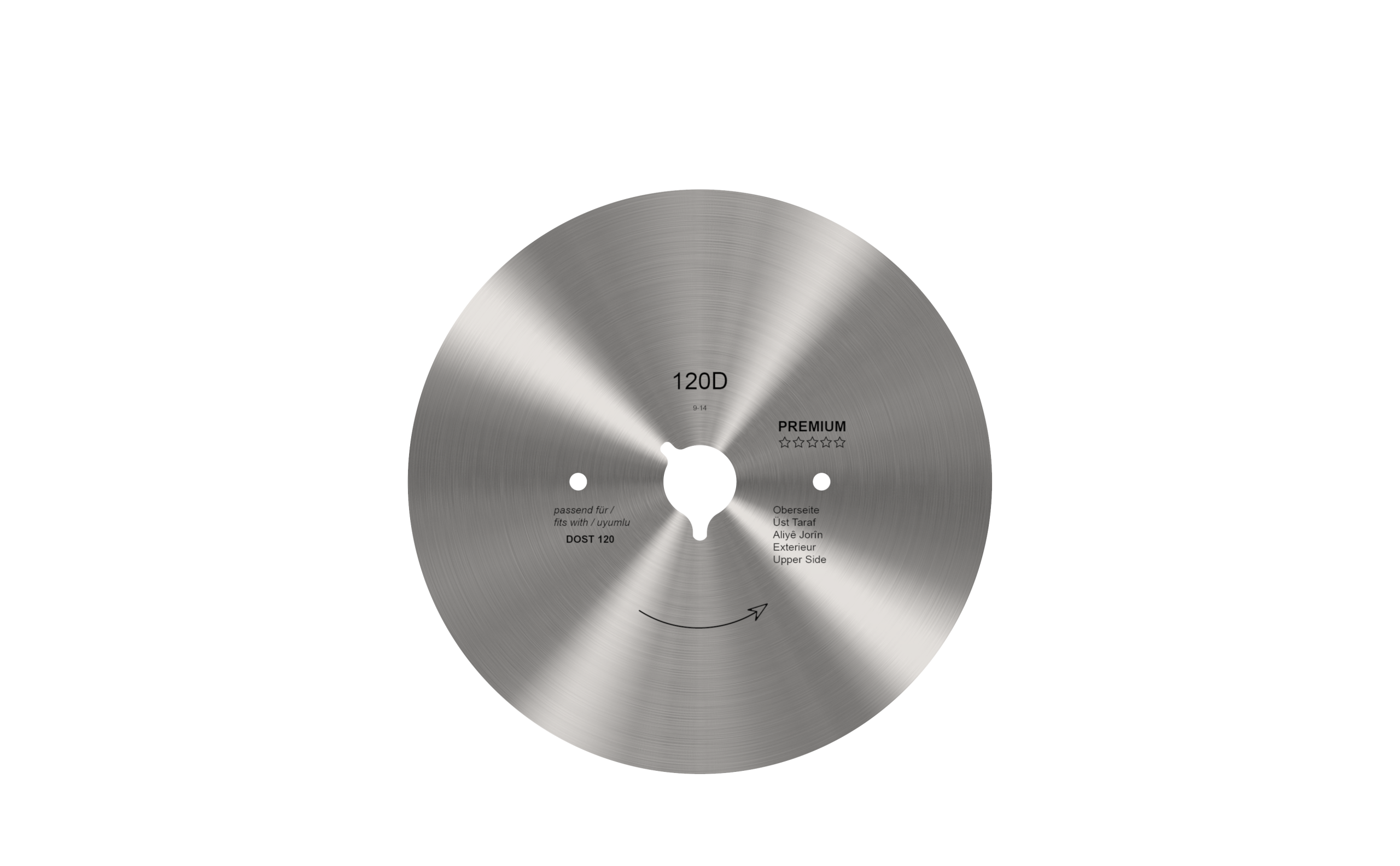 Cirkelmes voor döner- / gyrosmes Dost Ø 120 mm – PREMIUM