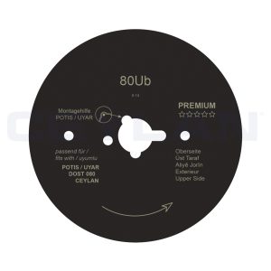 Cirkelmes -80Ub-Teflon- GT Premium- Ceylan Universal